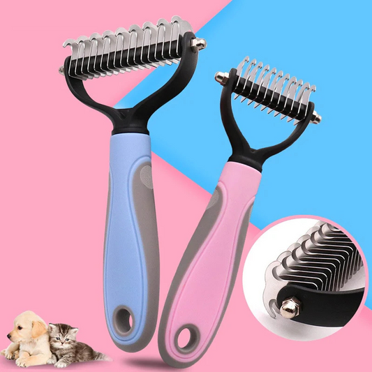 Pets Empire Double sided hair remover cleaning comb for dog and cat