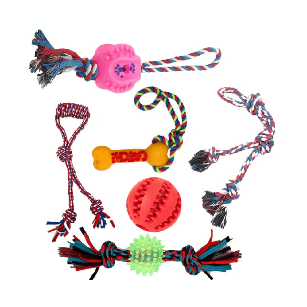 Pets Empire Combo of Rope Toy Medium Breed Dogs- (Pack of 6)