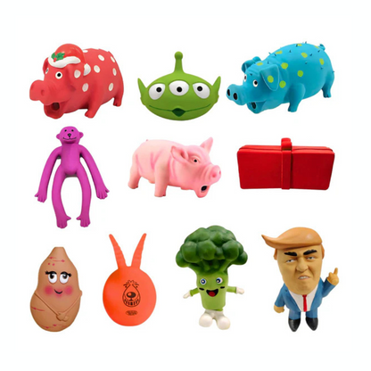 PETS EMPIRE Squeak Dog Toy for X-Large Breeds Dog (Multi-Pack of 10)