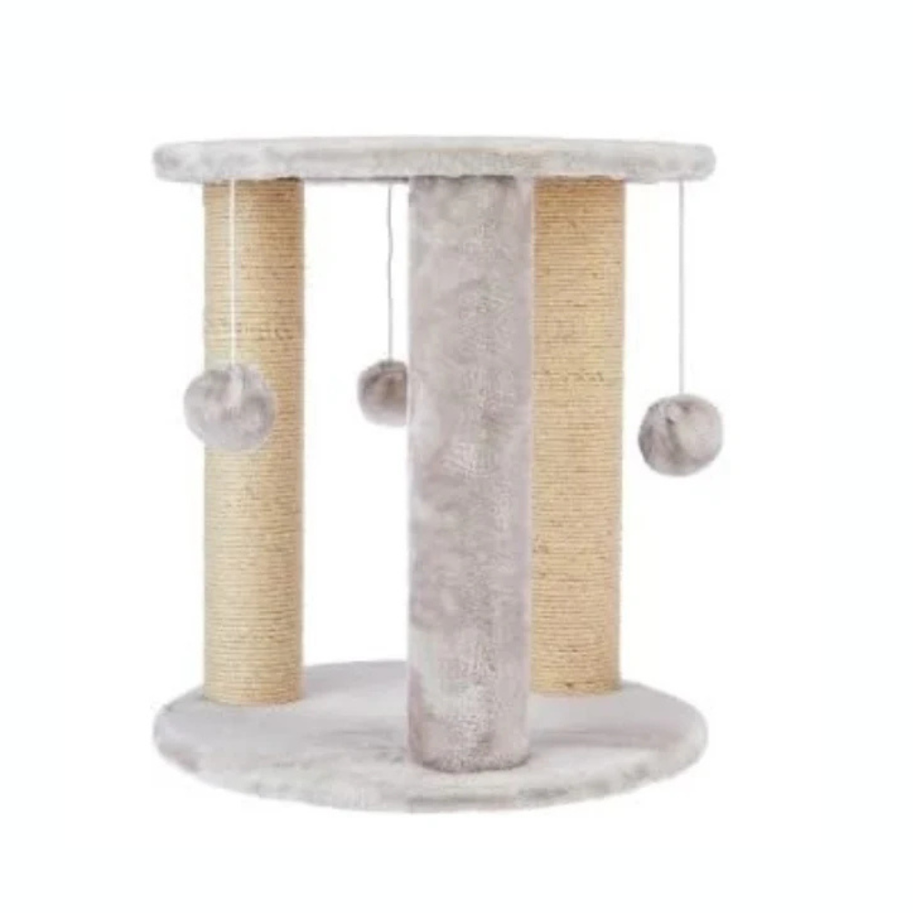 Pets Empire 3 Pillar Side Table Cat Tree- Grey
