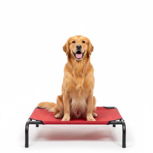 Pets Empire  Elevated Cooling Pets Bed (Red)