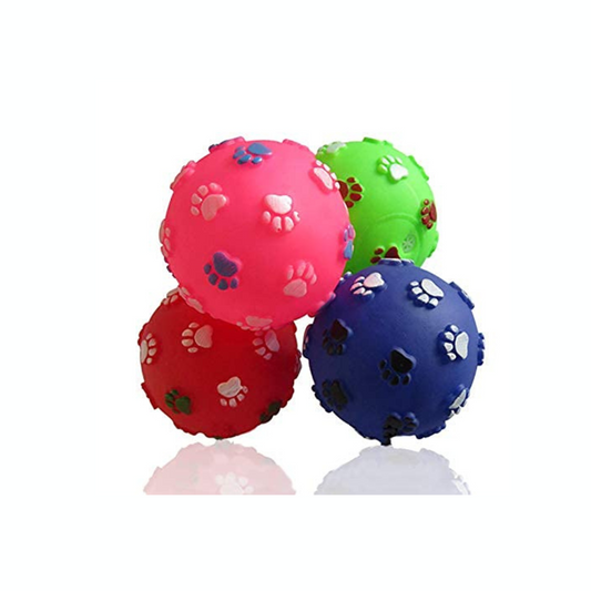 Pets Empire Paw Print Ball Toy (PACK OF 2)