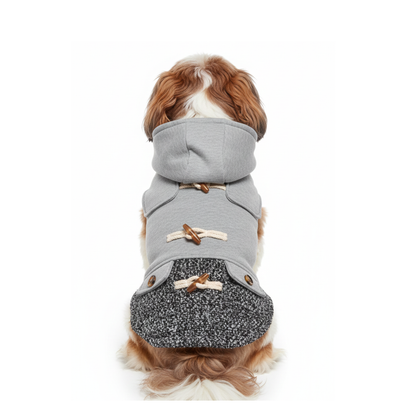 Pets Empire Warm Fleece Button Coat For Toy Breeds - Grey