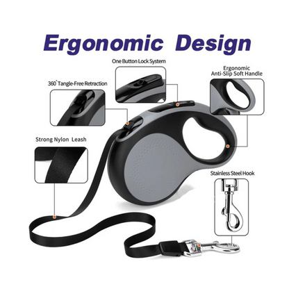 Pets Empire 360° Tangle-Free Heavy Duty Retractable Dog Leash (Multicolor)