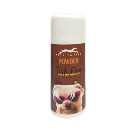 Pets Empire Tick & Flea Powder for Dog Healthy Skin (Chocolate) (150g)