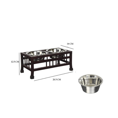 Pets Empire Square Metal Double Diner