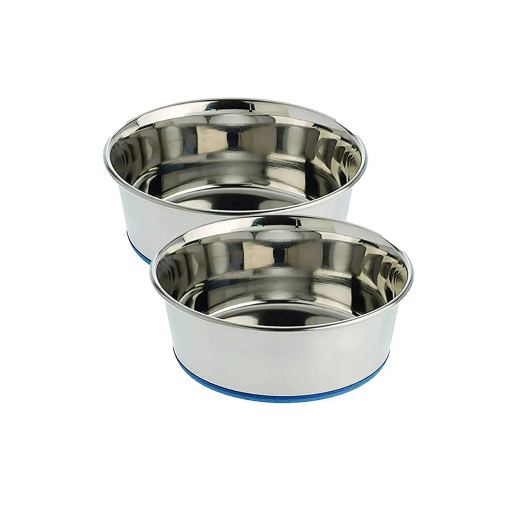 Pets Empire Classic Stainless Steel Dog Bowl (Pack of 2)