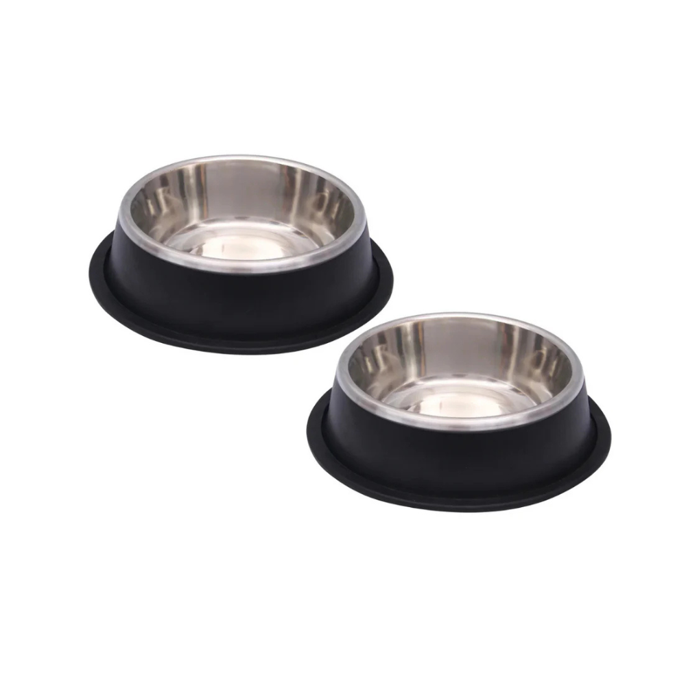 Pets Empire Stainless Steel Bowls for Dogs & Cats- Black