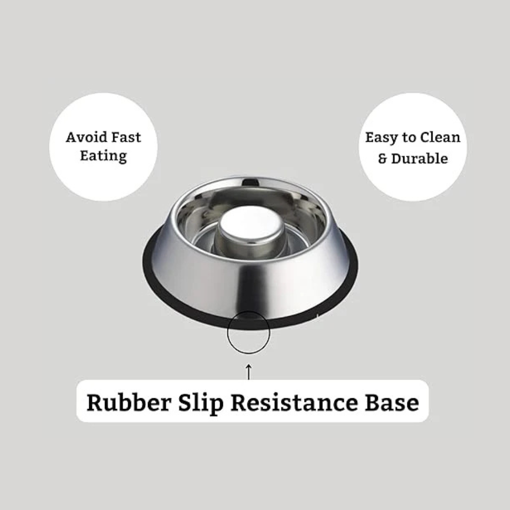 PETS EMPIRE Slow Feeder Dog Bowl