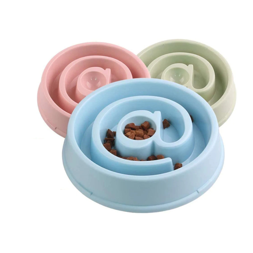 Pets Empire Spiral Lattice Non Slip Puzzle Bowl For Dogs 1- Piece 550ML ( Color May Vary)