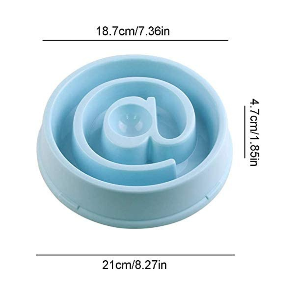 Pets Empire Spiral Lattice Non Slip Puzzle Bowl For Dogs 1- Piece 550ML ( Color May Vary)