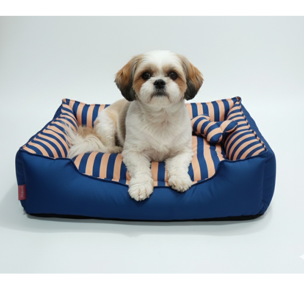 Pets Empire Snuggle Stripes Luxe Bed For Dogs