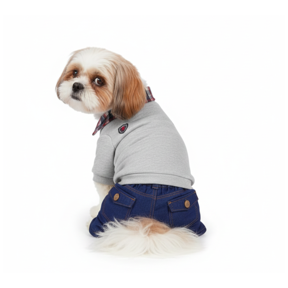 Pets Empire  Four Ledgged Sweater Pants For Small Brreed Dogs- Blue