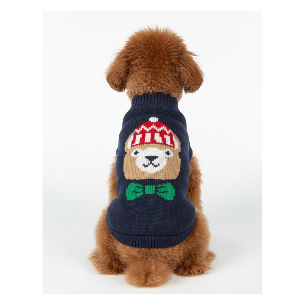 Pets Empire  Imported Sweater For Small Breed Dogs- Blue