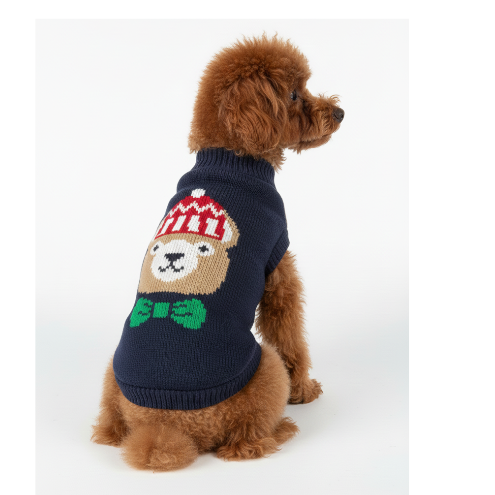 Pets Empire  Imported Sweater For Small Breed Dogs- Blue