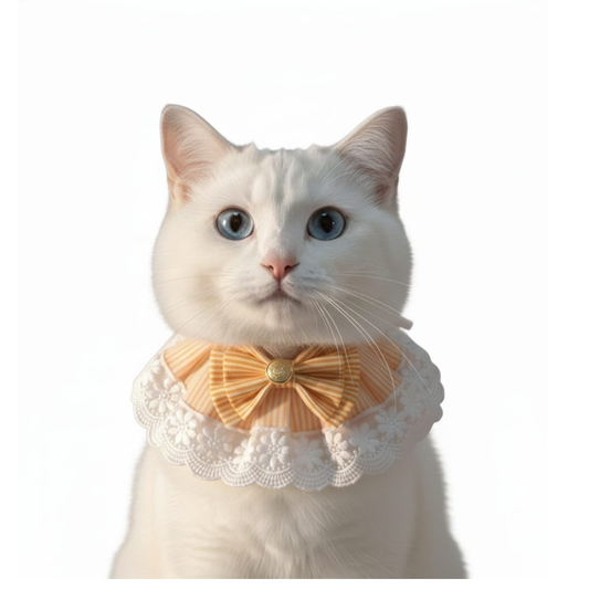 Pets Empire Fancy Adjustable Bandana For Cats (Yellow)