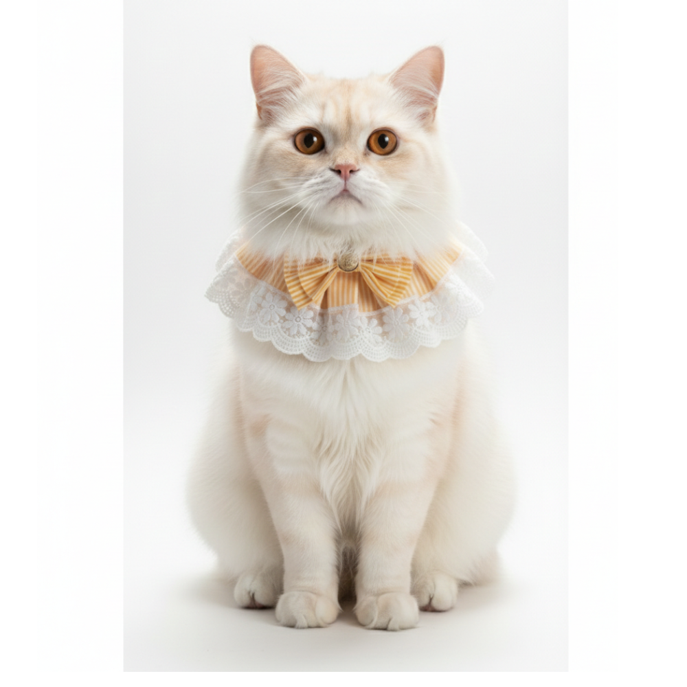 Pets Empire Fancy Adjustable Bandana For Cats (Yellow)