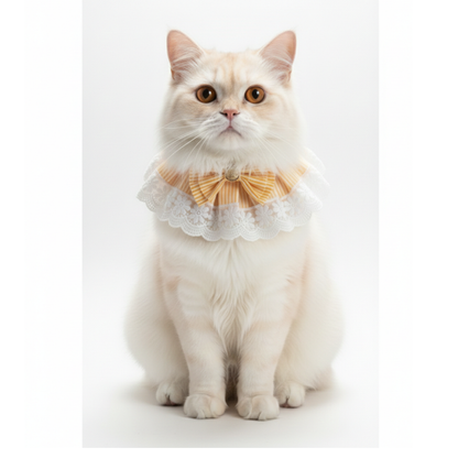 Pets Empire Fancy Adjustable Bandana For Cats (Yellow)