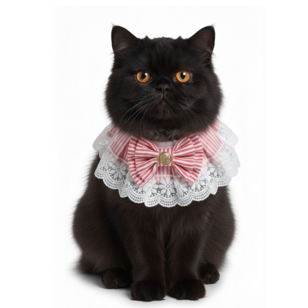 Pets Empire Fancy Adjustable Bandana For Cats (Pink)