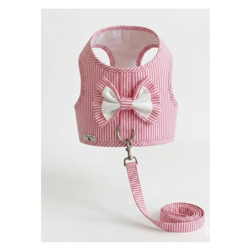 Pets Empire Striped Vest Harness & Leash Set for Small Dogs & Cats