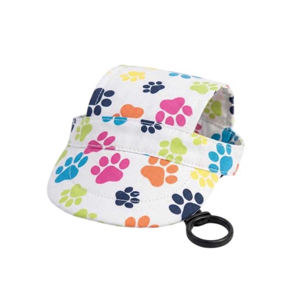 Pets Empire Adjustable Sporty Paw Print Cap For Dogs - Sun Protection & Style