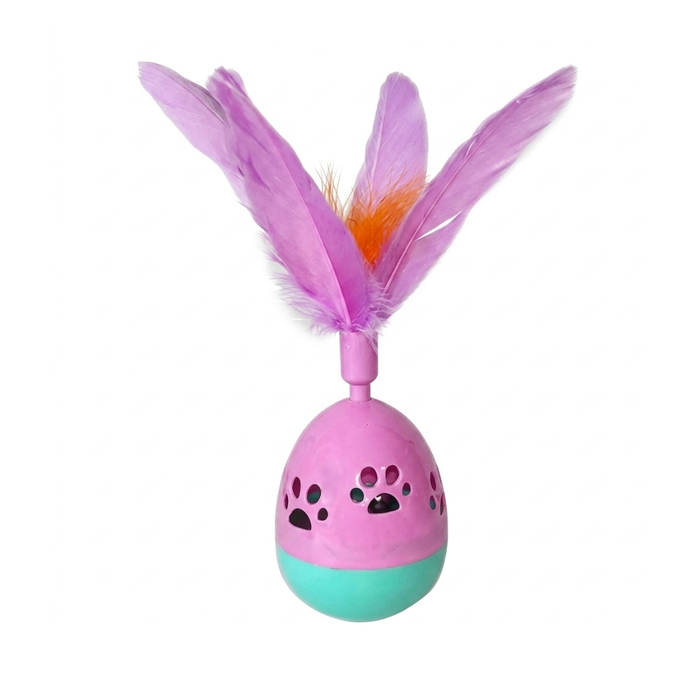Pets Empire 4-Piece Interactive Feather & Wobble Toy Combo for Cats