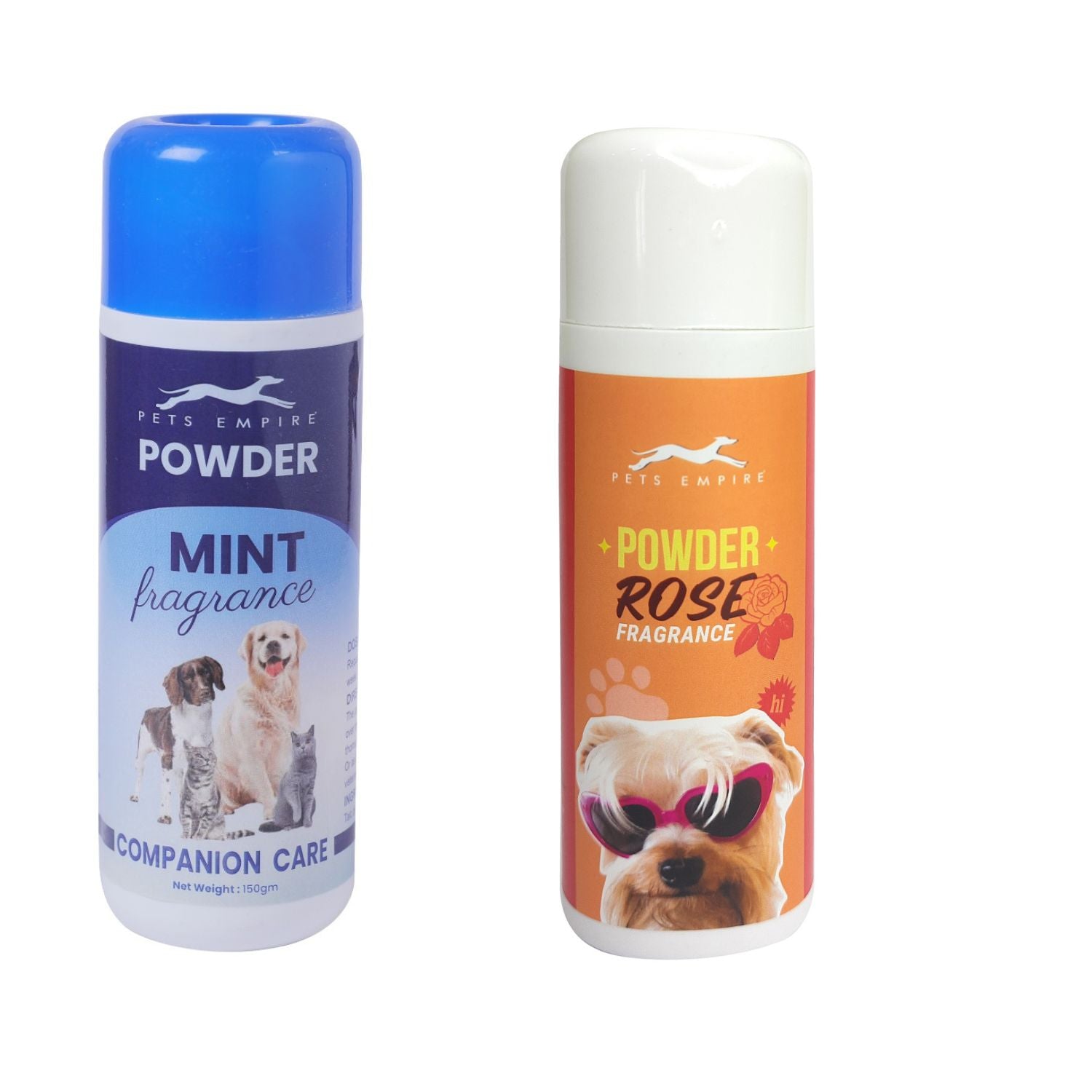 Pets Empire Dog Powder Duo – Rose & Mint Fresh (Pack of 2)