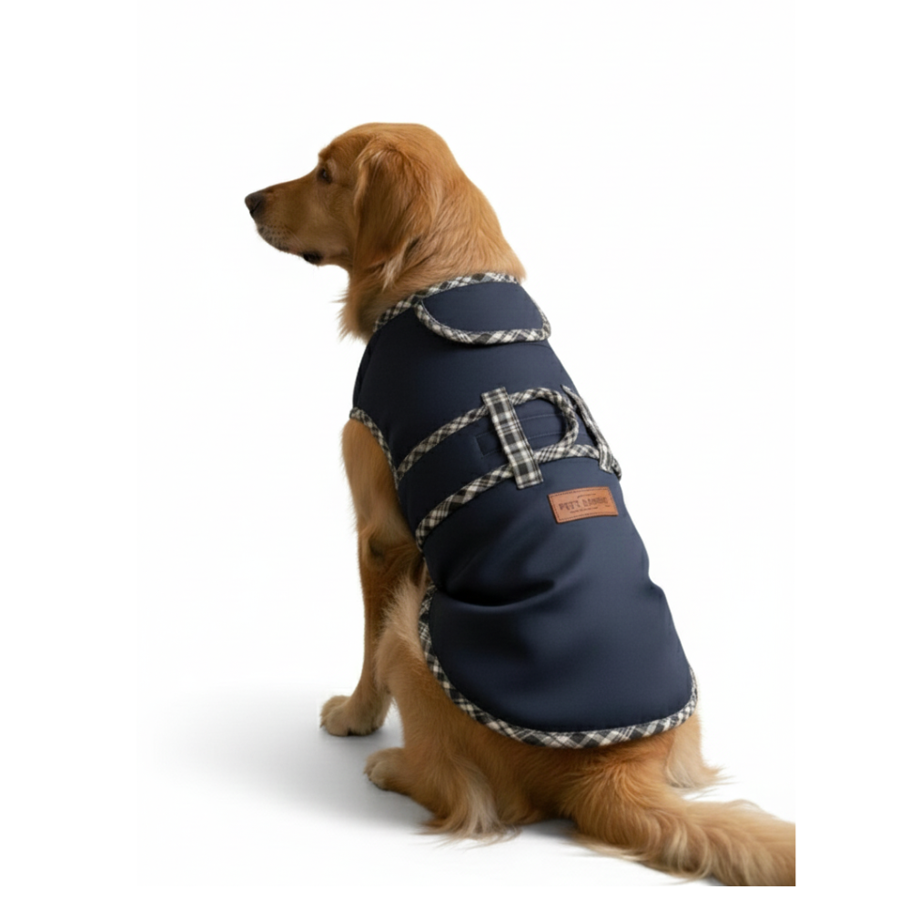 Pets Empire Classic Winter Coat For Dogs - Navy Blue
