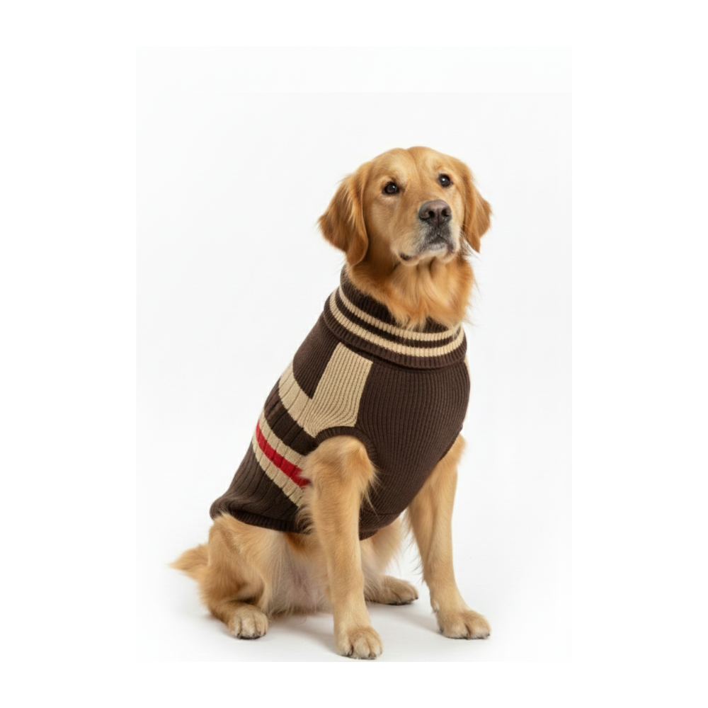 Pets Empire Premium Winter Sweater for Dogs- Brown