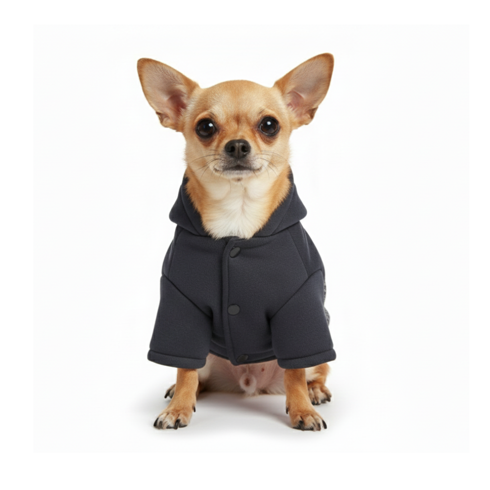 Pets Empire Warm Fleece Button Coat For Toy Breeds - Blue
