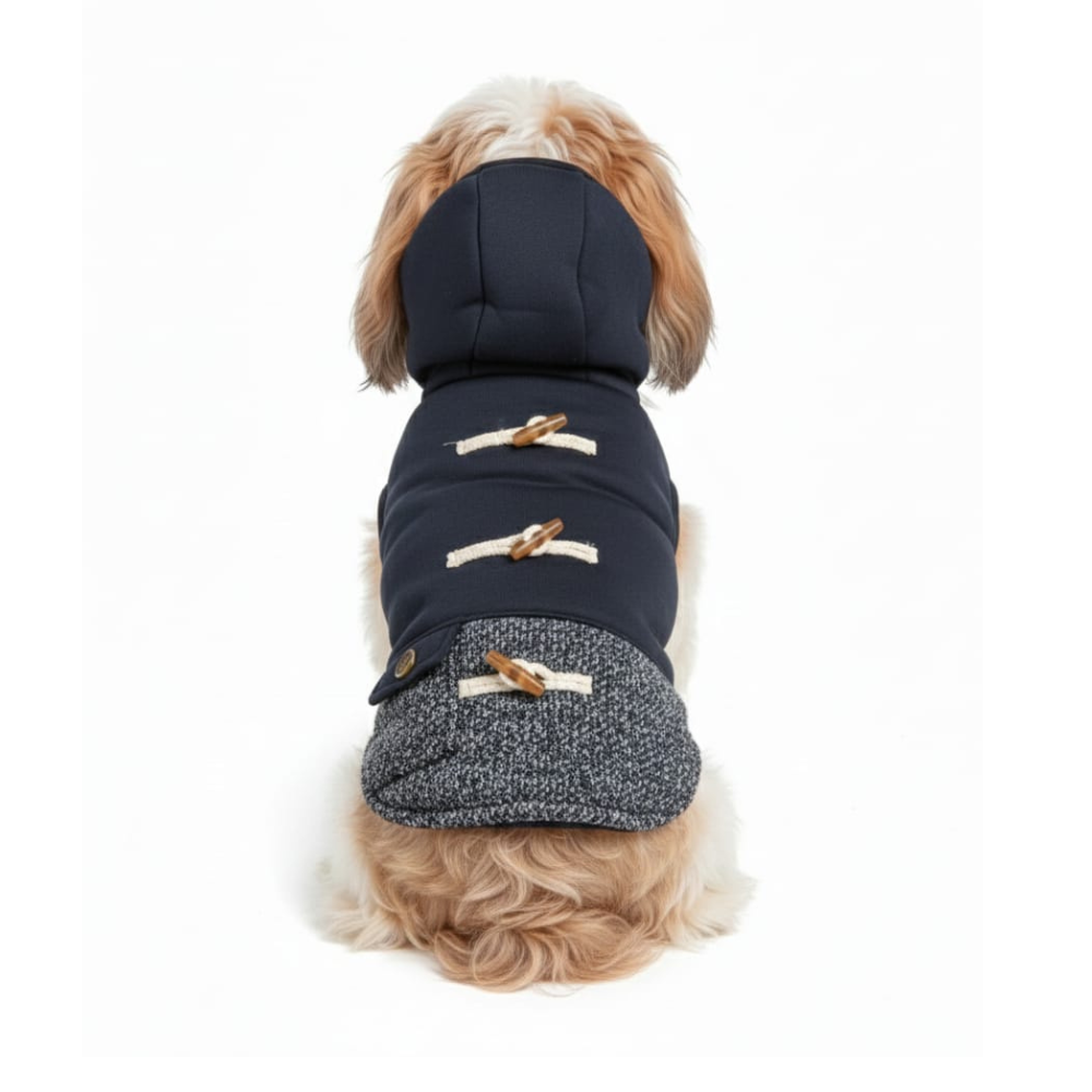 Pets Empire Warm Fleece Button Coat For Toy Breeds - Blue