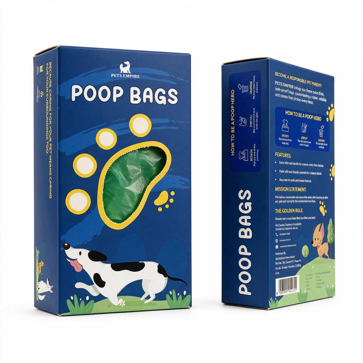 Pets Empire Biodegradable Poop Bags (100 Bags) – Oxo-Biodegradable & Leak-Proof