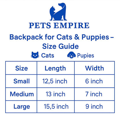 Pets Empire  Carrier Backpack For Puppies & Cats (Red)