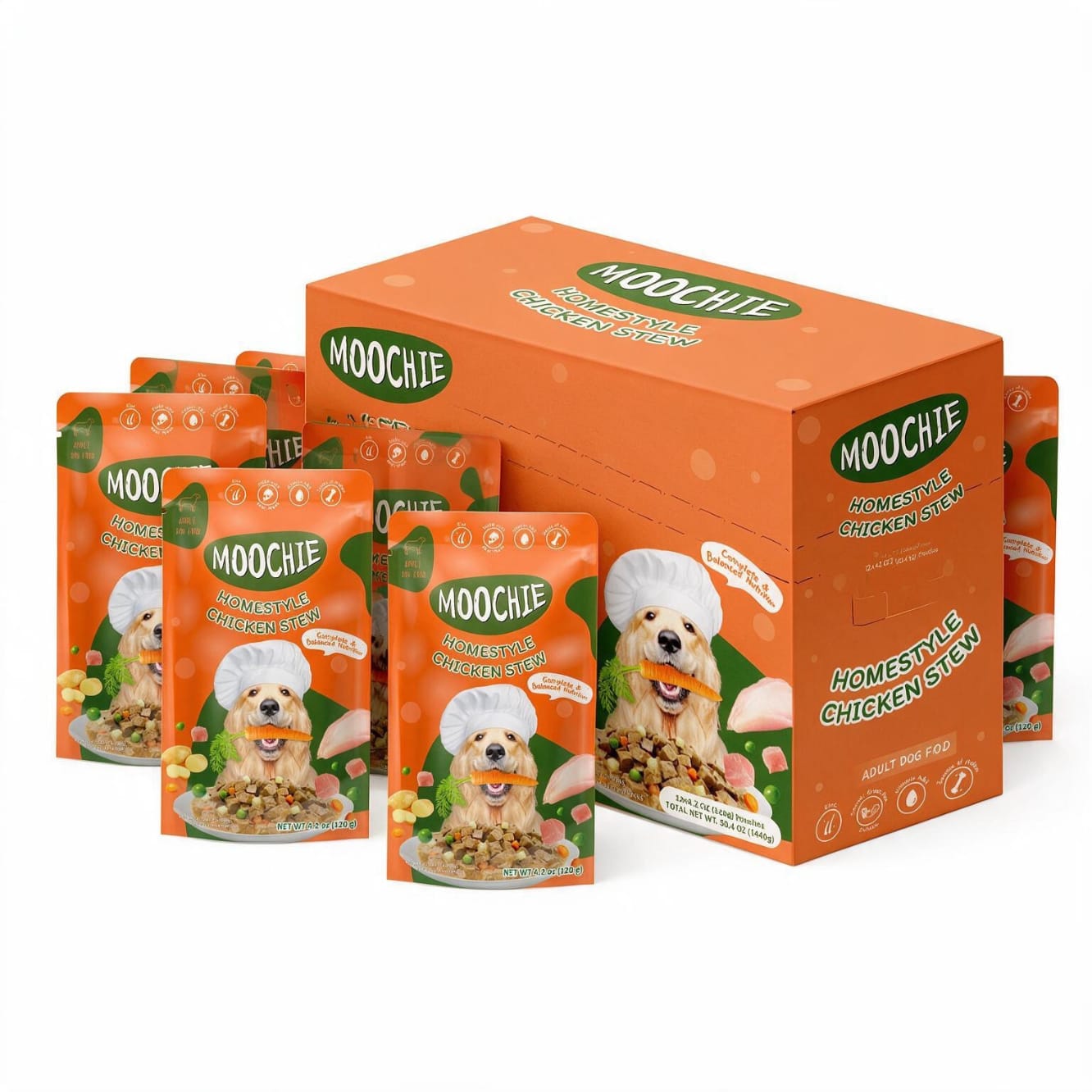 Moochie Chicken Stew Wet Dog Food – 120g | Healthy HomeStyle Meal for Dogs