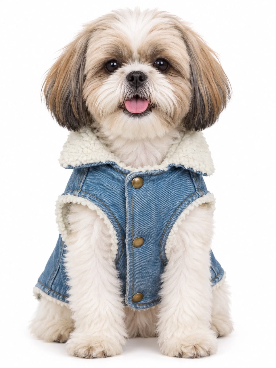 Pets Empire Premium Denim Dog Vest Jacket - Ligjt Blue