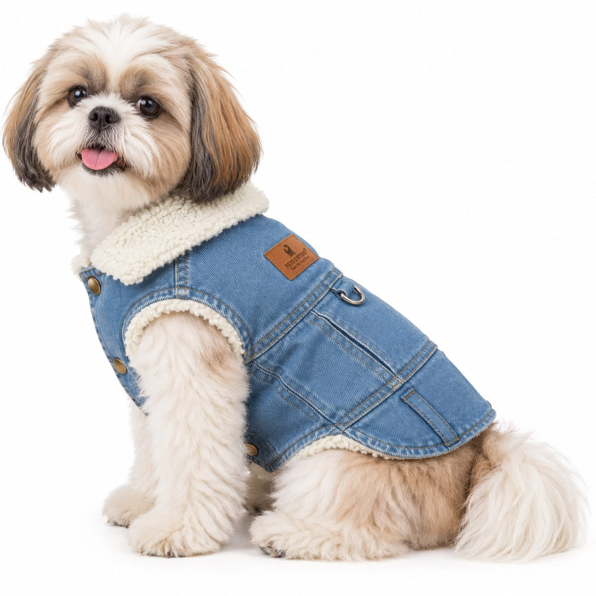 Pets Empire Premium Denim Dog Vest Jacket - Ligjt Blue