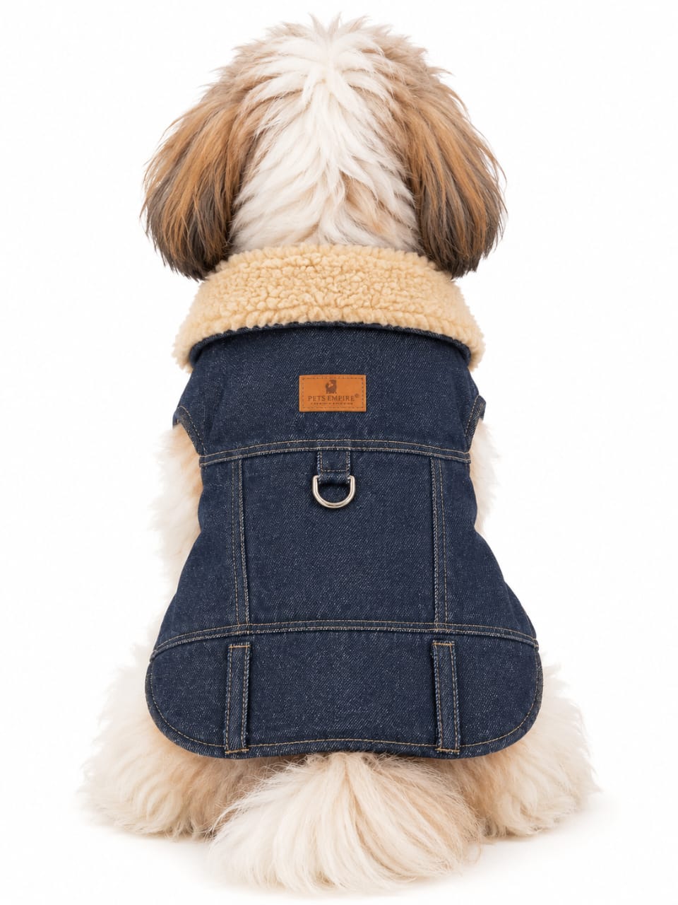 Pets Empire Premium Denim Dog Vest Jacket - Brown