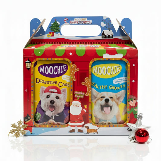 Moochie Christmas Joy Wet Food Variety Hamper – 6-Pack for Dogs