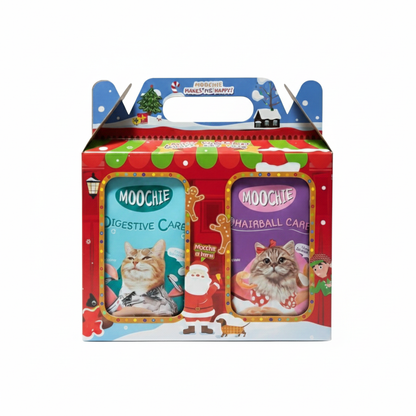 Moochie Christmas Joy Wet Food Variety Hamper – 6-Pack for Cats