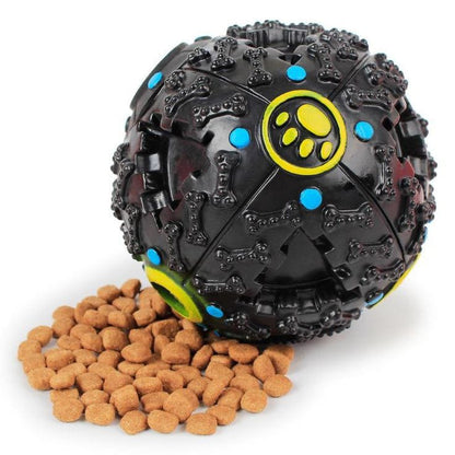 Pets Empire Treat Dispenser Chew Ball with Squeaker for Dogs Multicolor (Pack of 2)