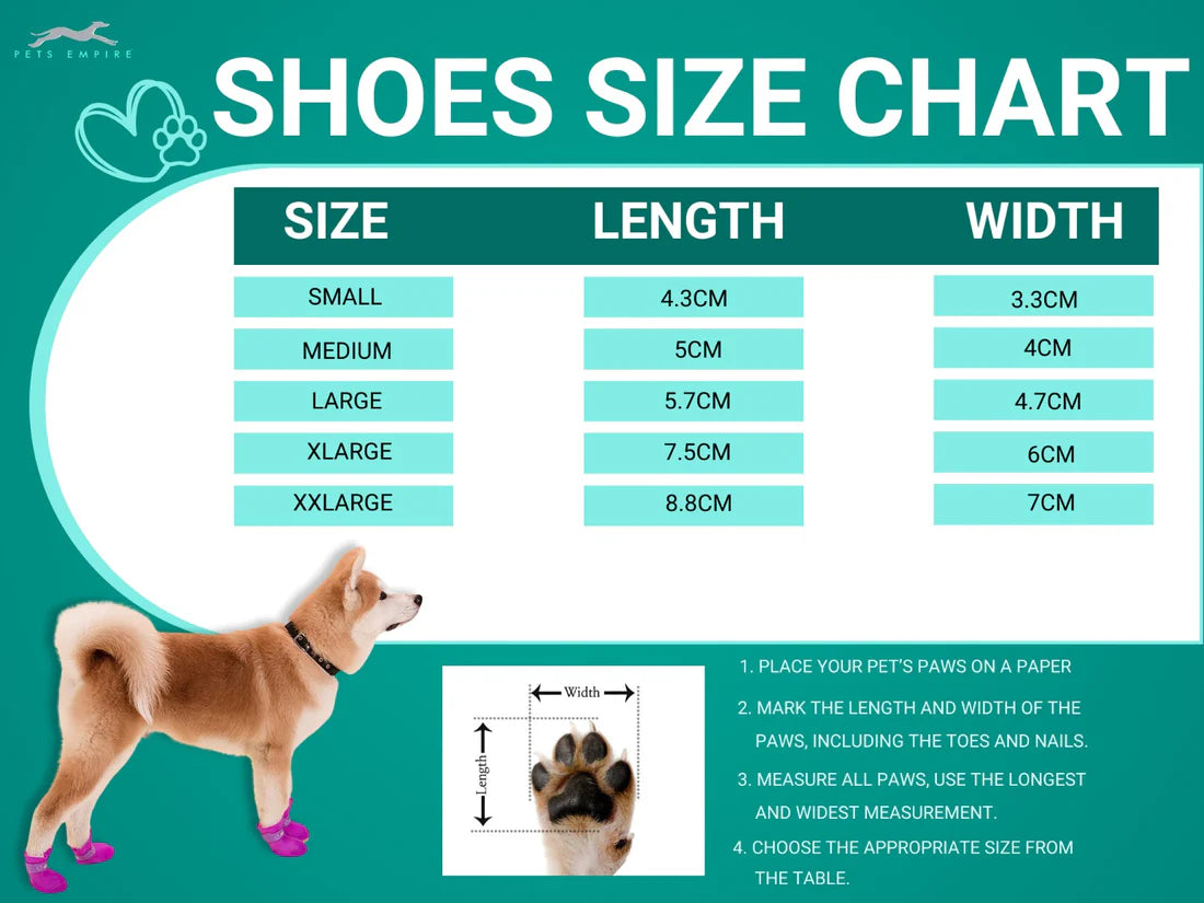 Pets Empire Waterproof Silicone Dog Shoes- Black