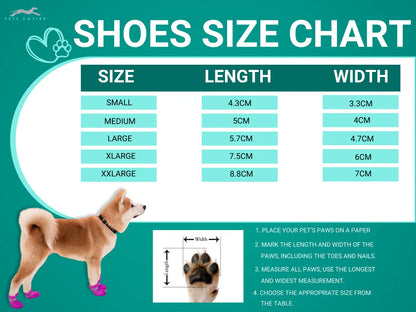 Pets Empire Waterproof Silicone Dog Shoes- Black