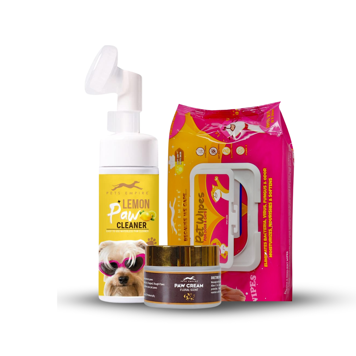 Pets Empire Paw Care Kit for Dogs - Lemon Flavour