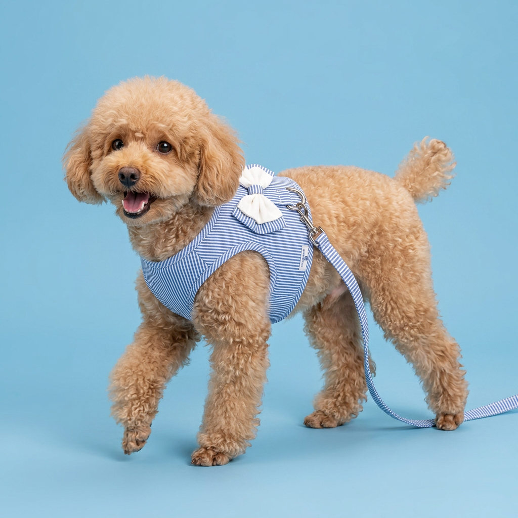 Pets Empire Striped Vest Harness & Leash Set for Small Dogs & Cats