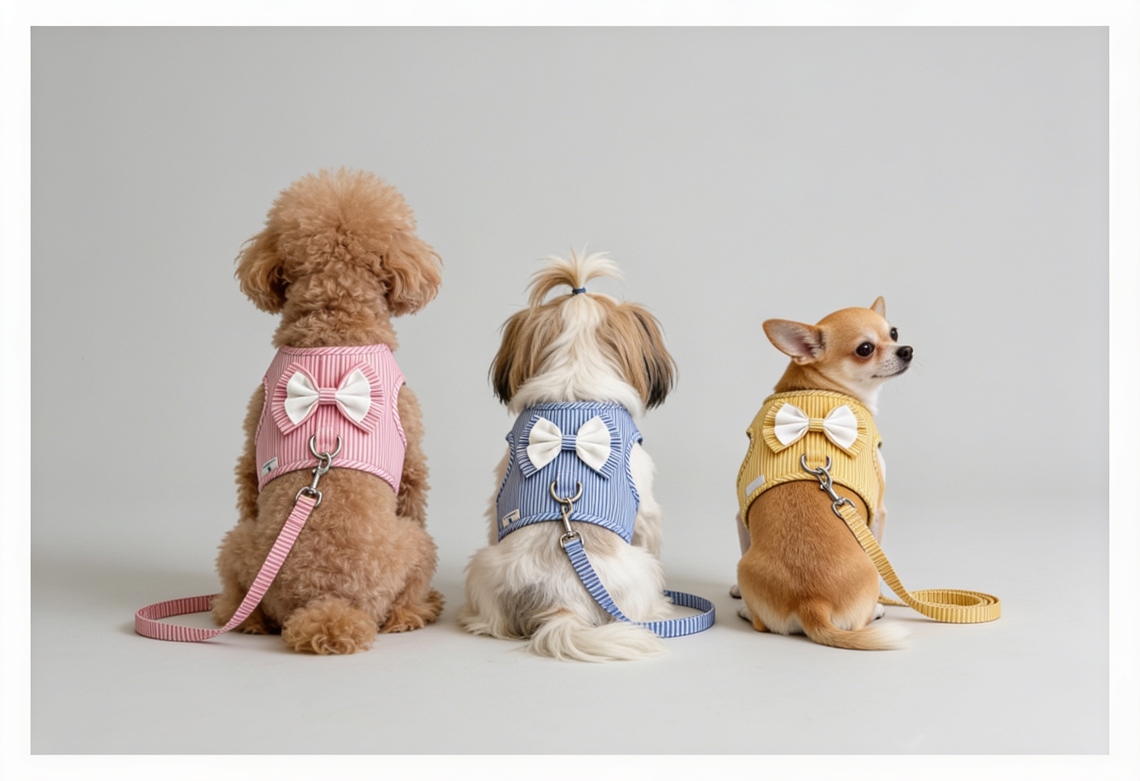 Pets Empire Striped Vest Harness & Leash Set for Small Dogs & Cats
