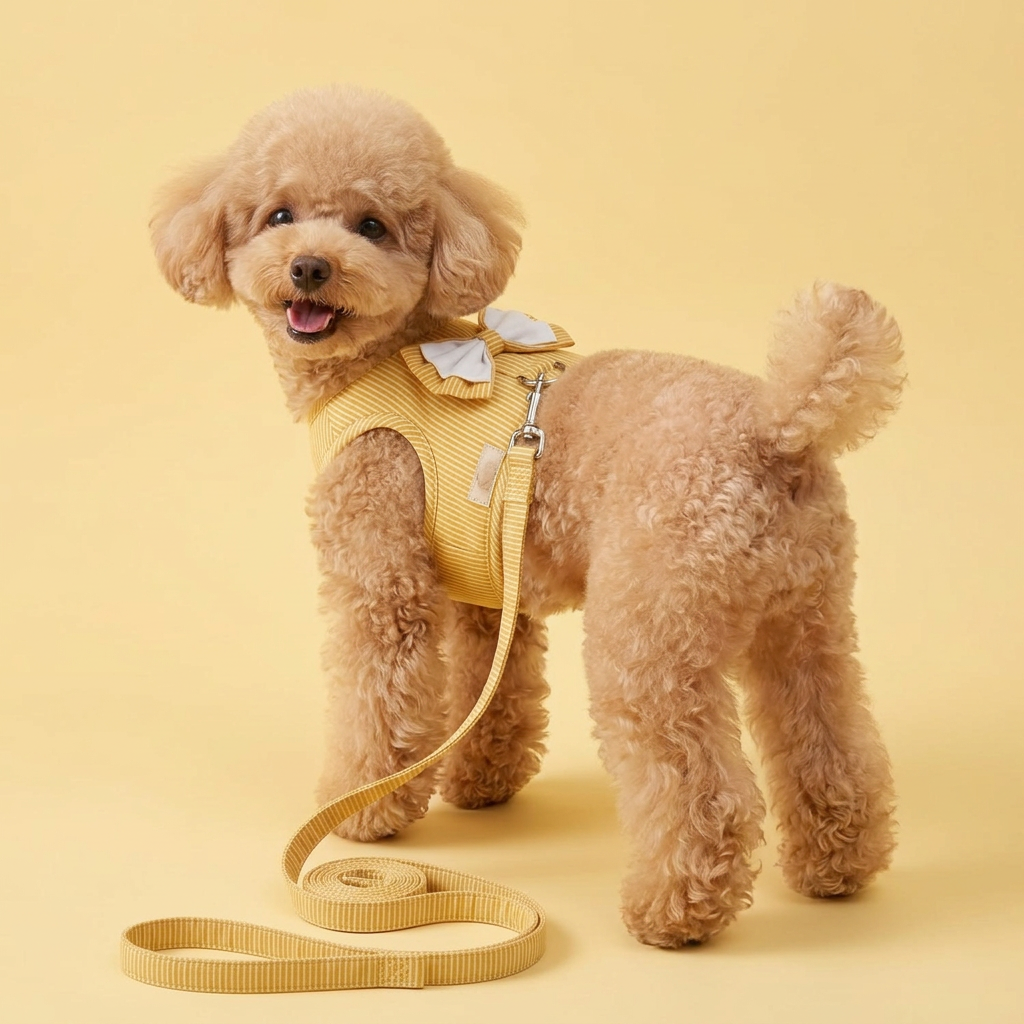 Pets Empire Striped Vest Harness & Leash Set for Small Dogs & Cats