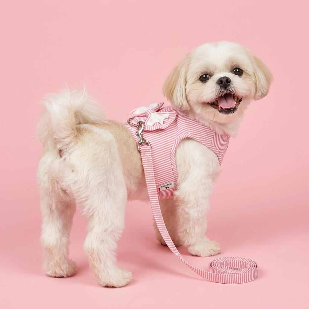 Pets Empire Striped Vest Harness & Leash Set for Small Dogs & Cats