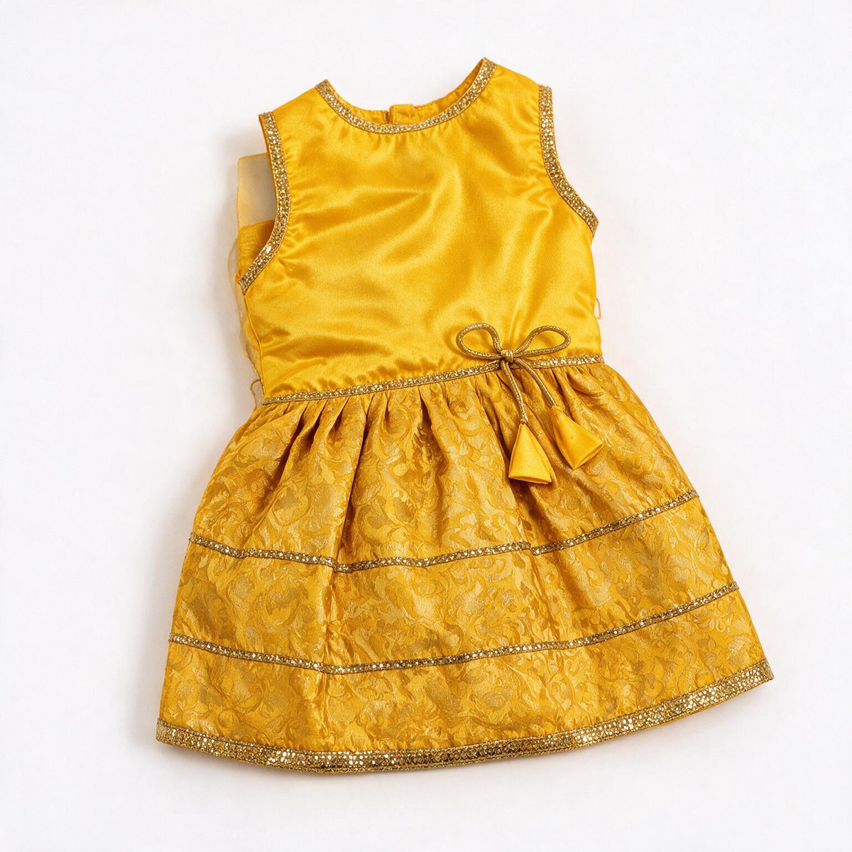 Pets Empire Lehenga Dress for Female  Dogs- Yellow