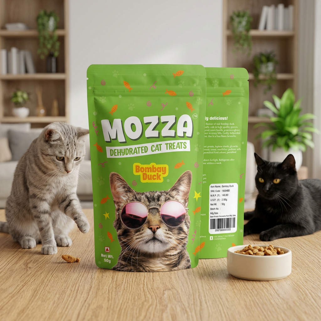 Pets Empire Mozza Bombay Duck , treat for cats ( 50gms)- Pack Of 2
