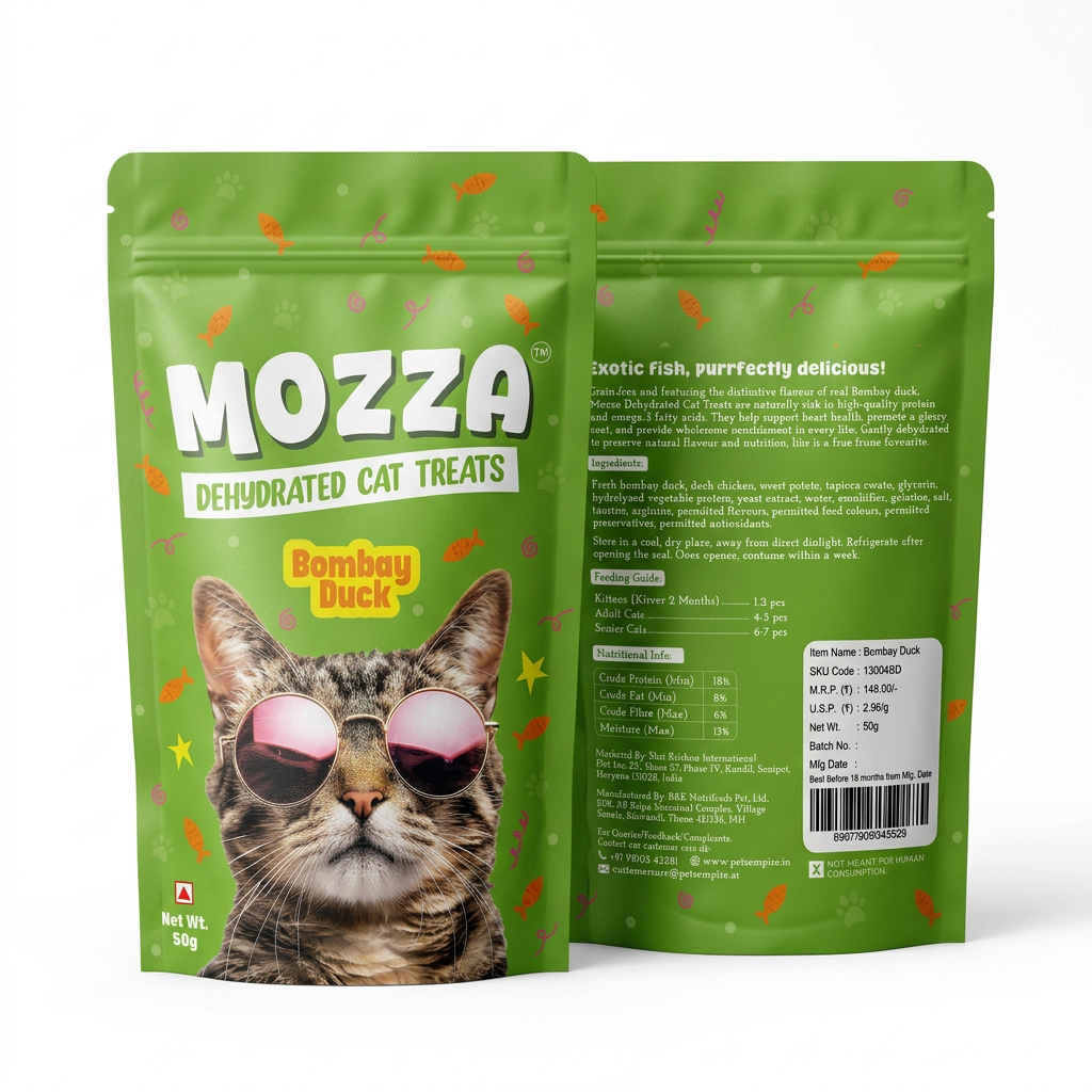 Pets Empire Mozza Bombay Duck , treat for cats ( 50gms)- Pack Of 2